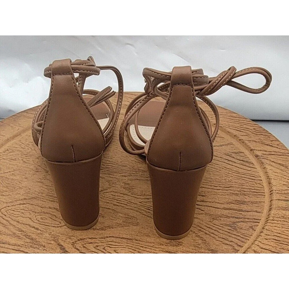 Allegra K Women's Strappy Lace-Up Chunky Heel Sandals Size 7 NWOB - Picture 7 of 12